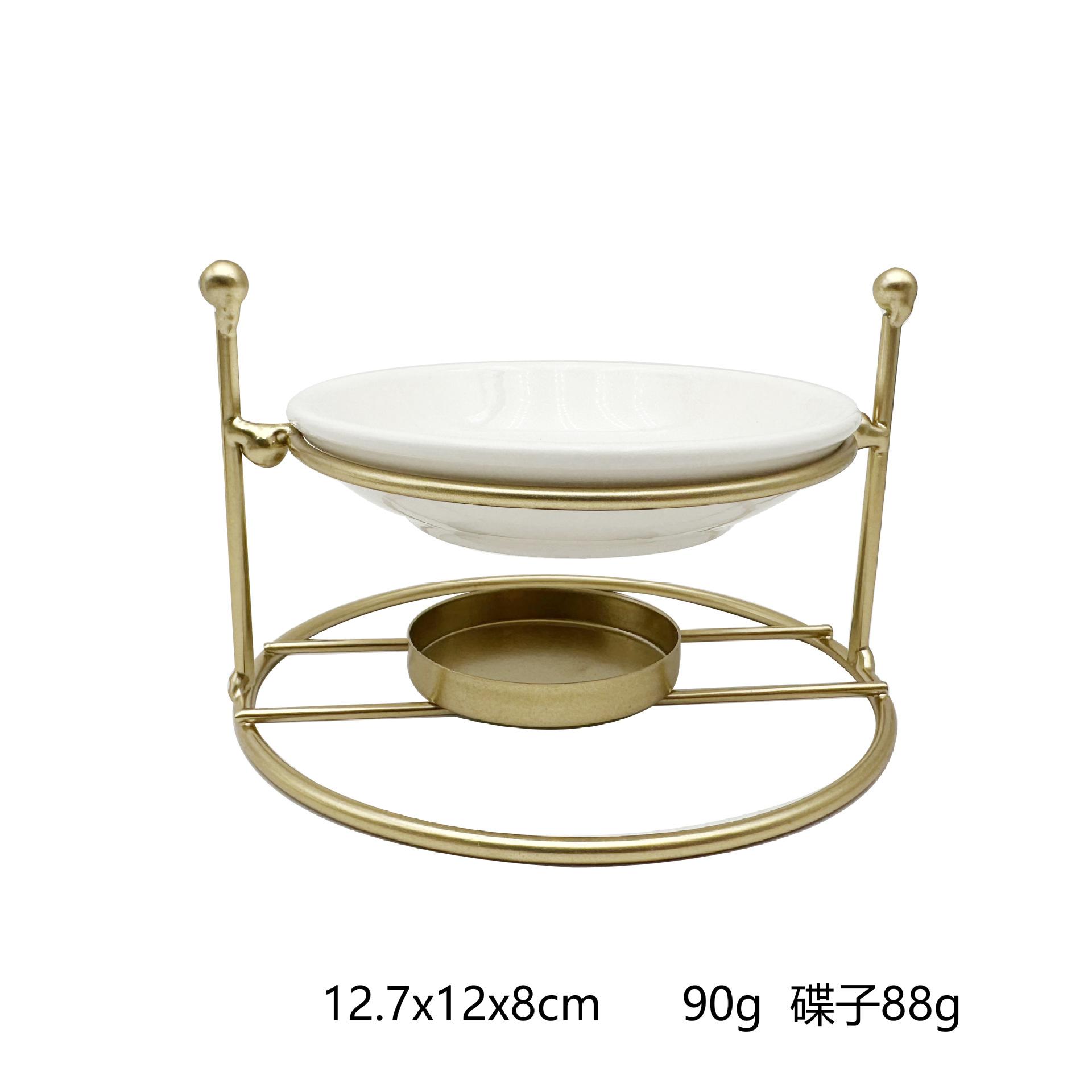 

Delicate Geometric Design Ceramic Tealight Candle Holder Oil Burner,Essential Oil Incense Aroma Diffuser Furnace Home Decoration