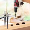EMVANV 2Pcs Bridge Pin Hole Reamer, 3-13mm(1/8''-1/2'') & 5-16mm(½-5/8") T Handle Taper Reamer Set, 6 Fluted Chamfer Reaming Tool, Bridge Pin Hole