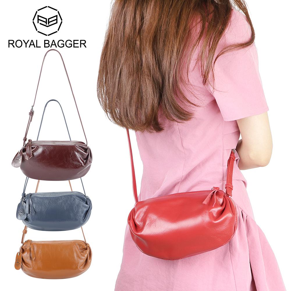 

Женские сумки через плечо Royal Bagger из натуральной кожи, модная повседневная сумка через плечо большой емкости, регулируемый ремень 1759 чёрный