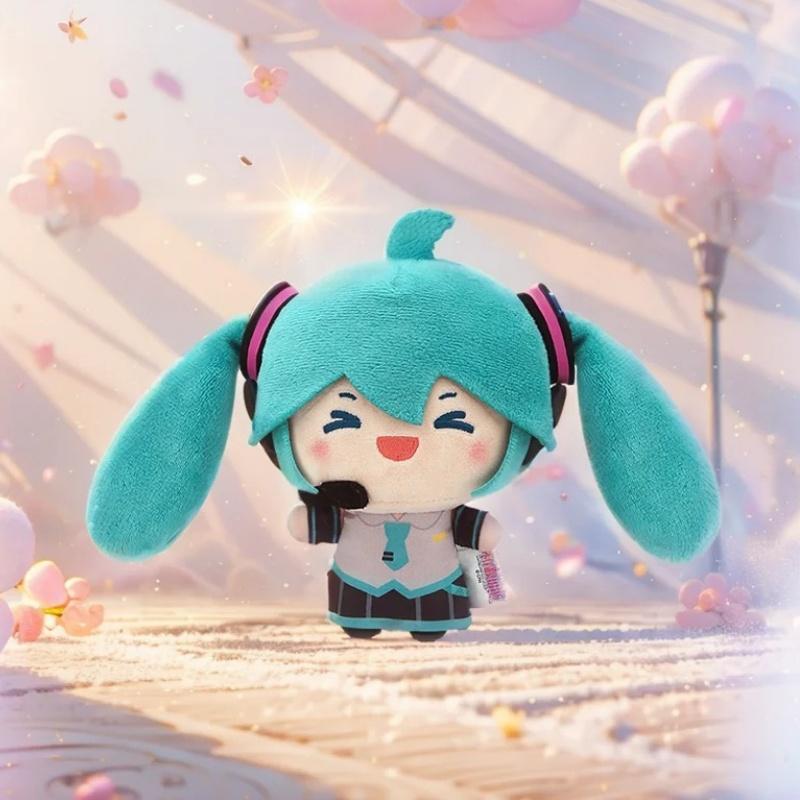 Genuine Spot Hatsune Miku Double Ponytail Rotary Jumping Pull Start Pendant Fufu Doll Interesting Trendy Doll Birthday Gifts