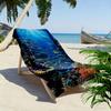 Underwater Coral Reef Scene Beach Towel Beach towel quick-drying for travel outdoor sports jogging beach and swimming