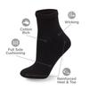 Black Knitted Mid-calf Socks-10 Pairs Set