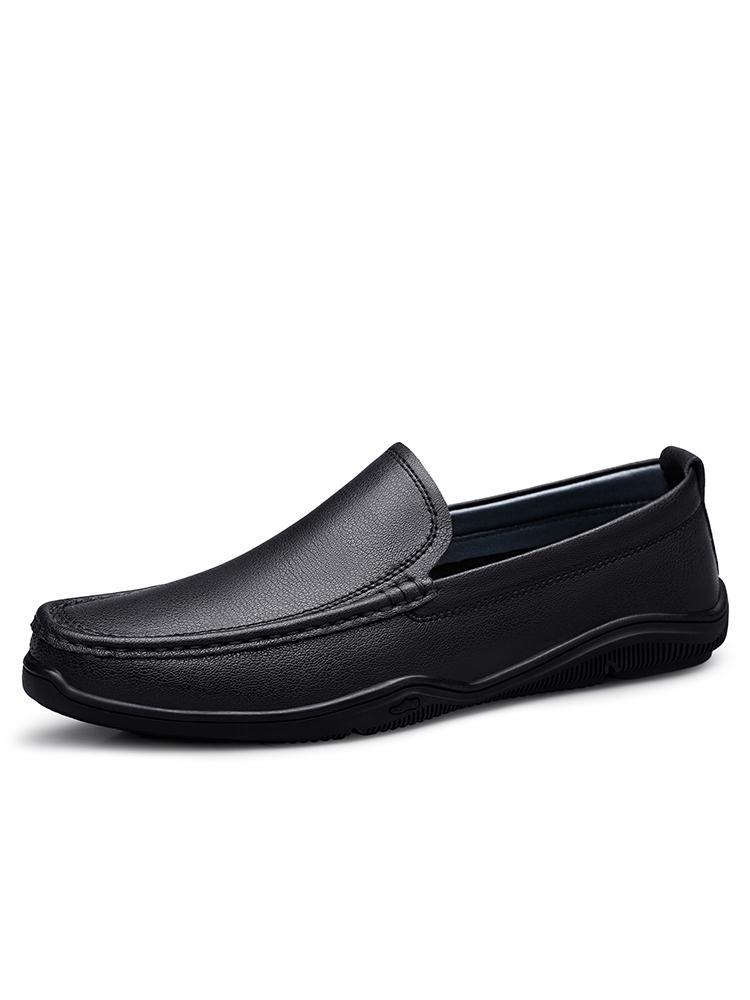 

Man Moccasins Penny Loafers Men Casual Shoes Summer 2026 Leather Slip-On Lightweight Slip on Flats Sneaker Mens Driving Shoes 37