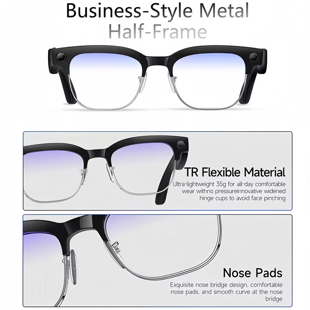 2026 New for Sony 800W Pixel Camera Smart Glasses Video Recording AI Photo Recognition Bluetooth CallVoice TranslationSunglasses