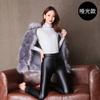 Leather pants women's thickened pants tight elastic thermal pants