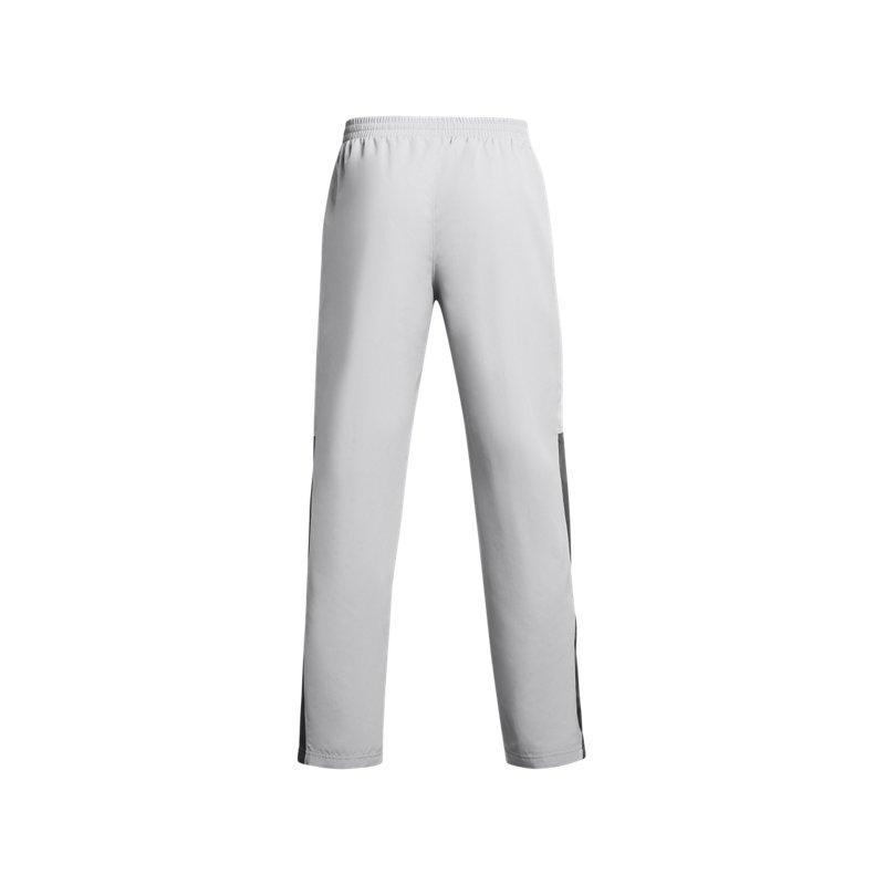 Under Armour Logo Print Elastic Waist Straight Leg Casual Pants Men Pants Gray 1352031-013