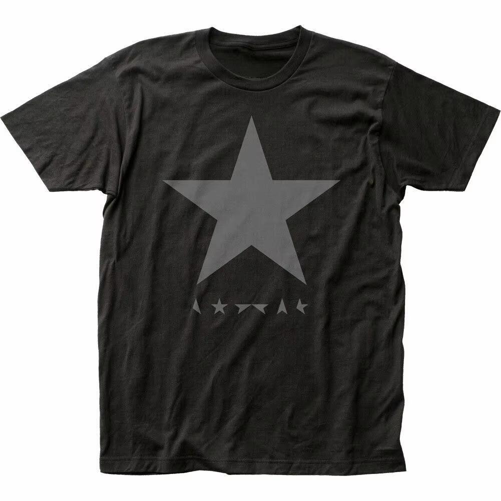 Мужская футболка David Bowie Blackstar Rock N Roll Band Music Повседневная Модная Винтажная Хлопковая Черная Модная Футболка S