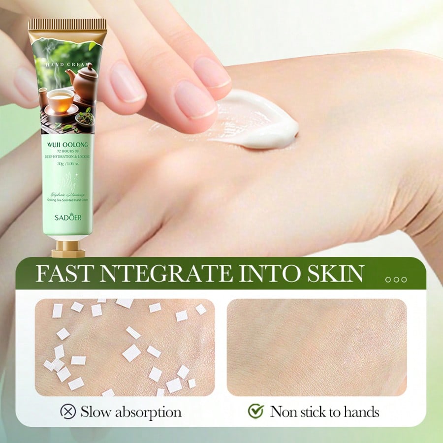 Jade Dragon Tea Scented Hand Cream Autumn Winter Moisturizing Hydration Nourishing Care for Dry Skin