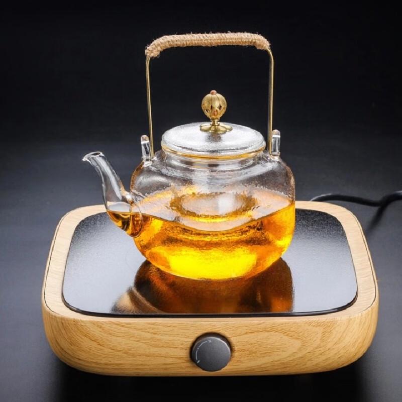 ZISIZ Square Fine-Grain Glass Teapot