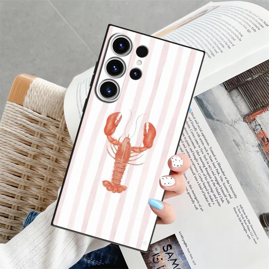 Marine Animals Soft Back Phone Cover Case for Samsung Galaxy S9 S20 S25 Ultra S25+ S24 Plus S23 FE S21 S24+ S22