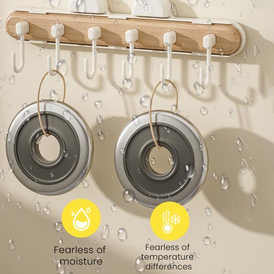 Suction Cup Hook Retractable Design Hanger Strong Load-bearing Simple Installation Bathroom Kitchen Tool Hook Towels Keys Holder