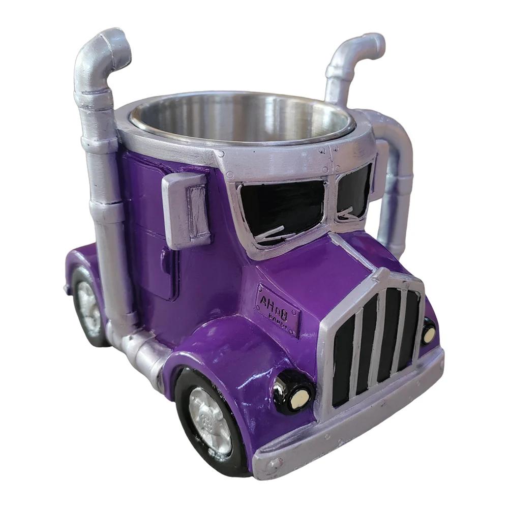Semi-Truck Coffee Mugs Creative Truck Coffee Cup Resin Coffee Mug Gifts for Coffee & Truck Lovers