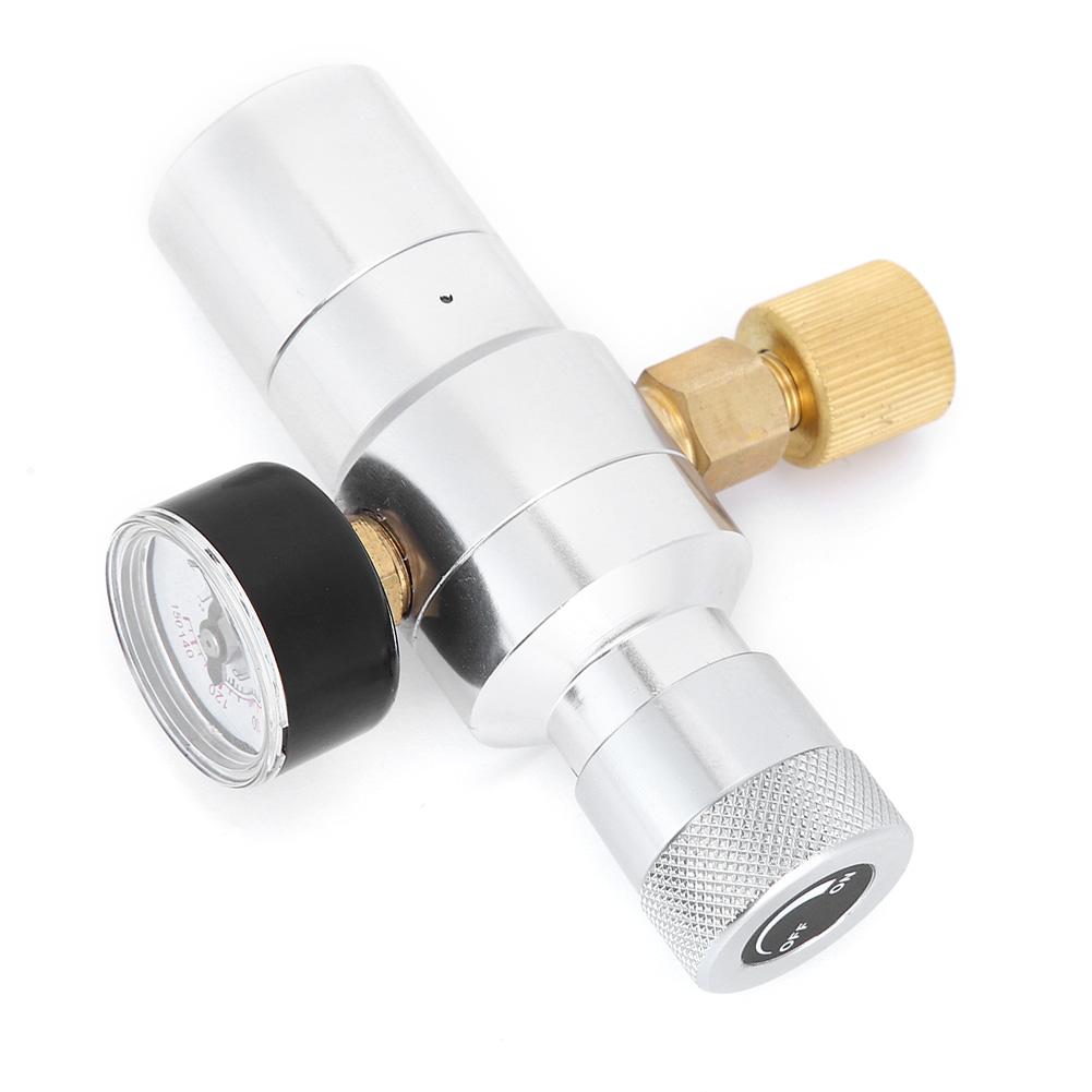 CO2 Regulator Mini Homemade Beer Soda Water Making Tool Aluminium MFL 3 8‑Inch 0‑150PSI
