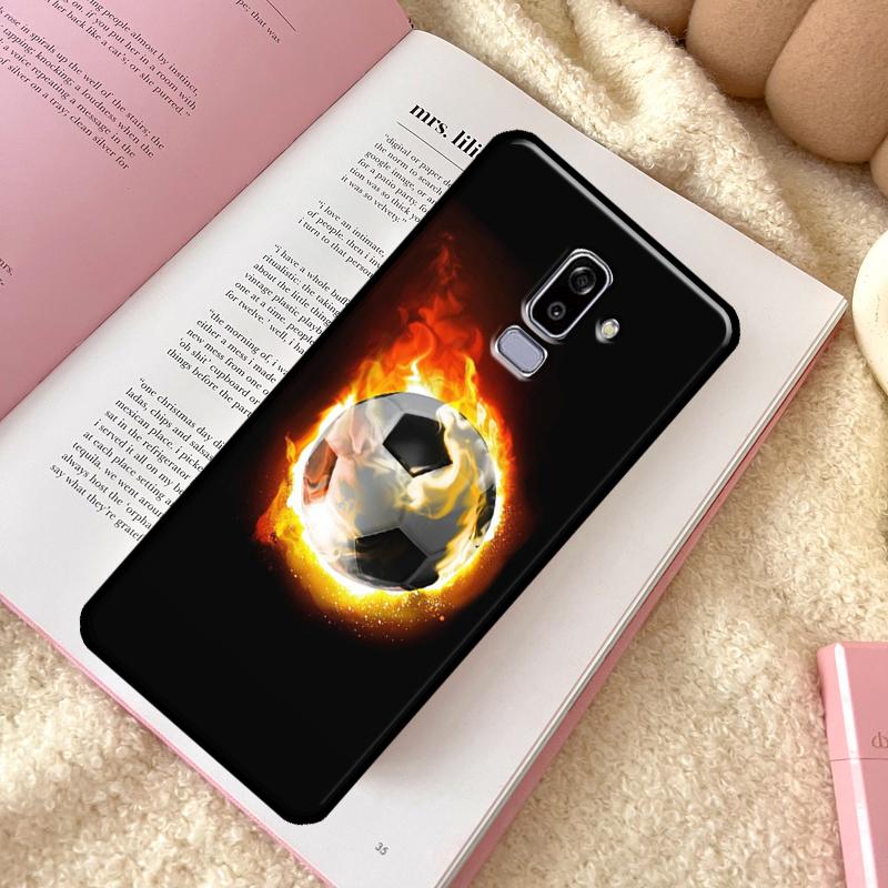 

Football Soccer Ball Phone Case For Samsung Galaxy J6 J4 Plus A6 A7 A8 A9 J8 2018 A3 A5 J1 2016 J3 J7 J5 2017 J5 2016 - J510