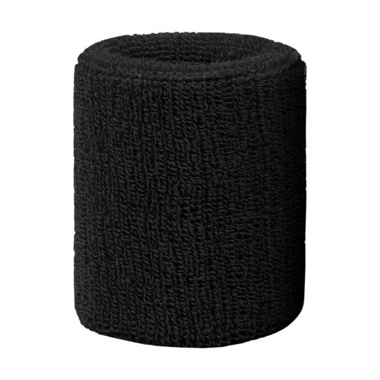 

Terry Cloth Wrist Sweatband Breathable Absorbent Sports Wrist Band Men Women Athletic Running Football Volleyball Basketball Tennis Wristband S чёрный