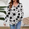 Women Long Sleeve Tops Dressy Casual V Neck Tshirts Basics Tee Vacation Fall Fashion Clothes