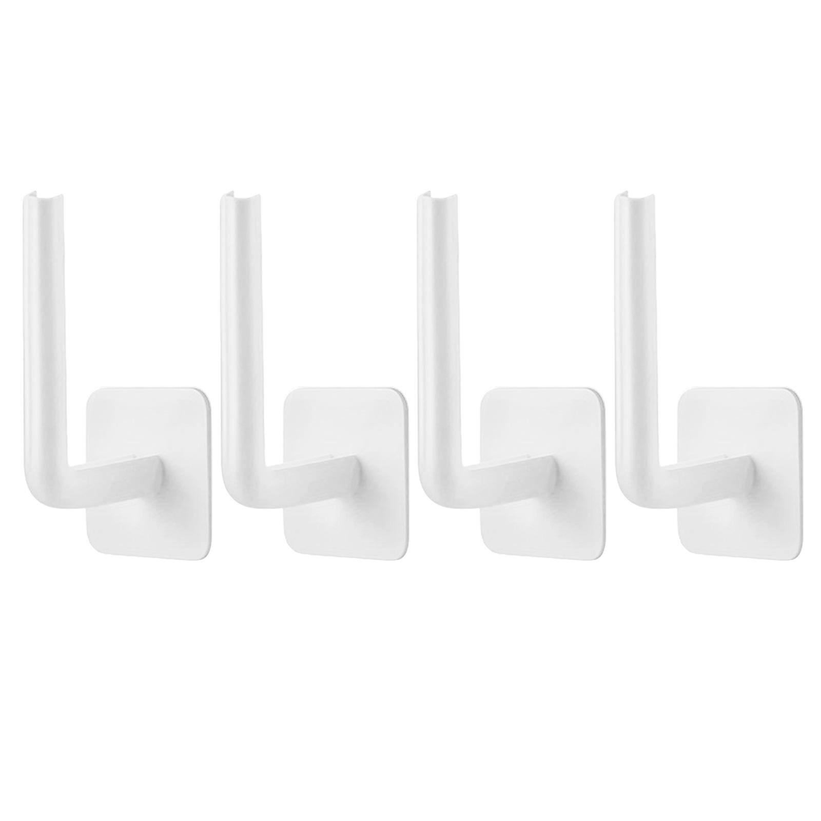 

Baseball Caps Holder Strong Adhesive Hat Rack No Drilling Caps Holder Bathroom Towel Holder for Door Bedroom Closet 4PC