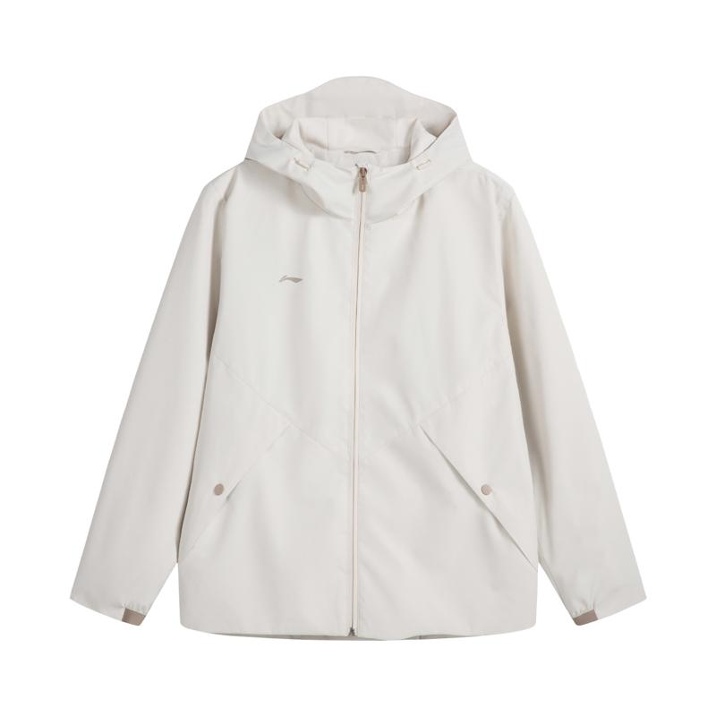 

Li Ning Однотонный Логотип Свободный Крой Ветровка Худи Женская Верхняя Одежда AFDVJ46-1