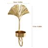 Light Luxury Golden Leaf Wall Hanging Holder Home Decor Mounted Decorative Candlestick Household Stand Iron Dad