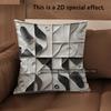 2D Modern Geometric Abstract Pattern Cushion Covers Pattern Cushion Cover Suitable For Sofa Bedroom Car Pillow Cover