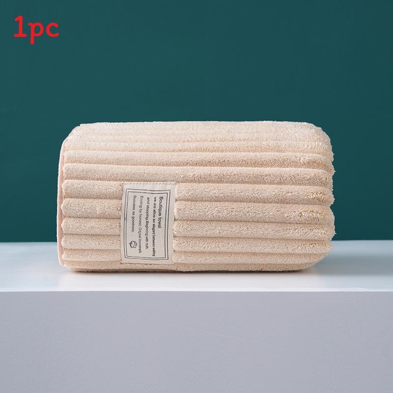 Coral Fleece Bath Towel With Absorbent Softness For Adults And Beach Use