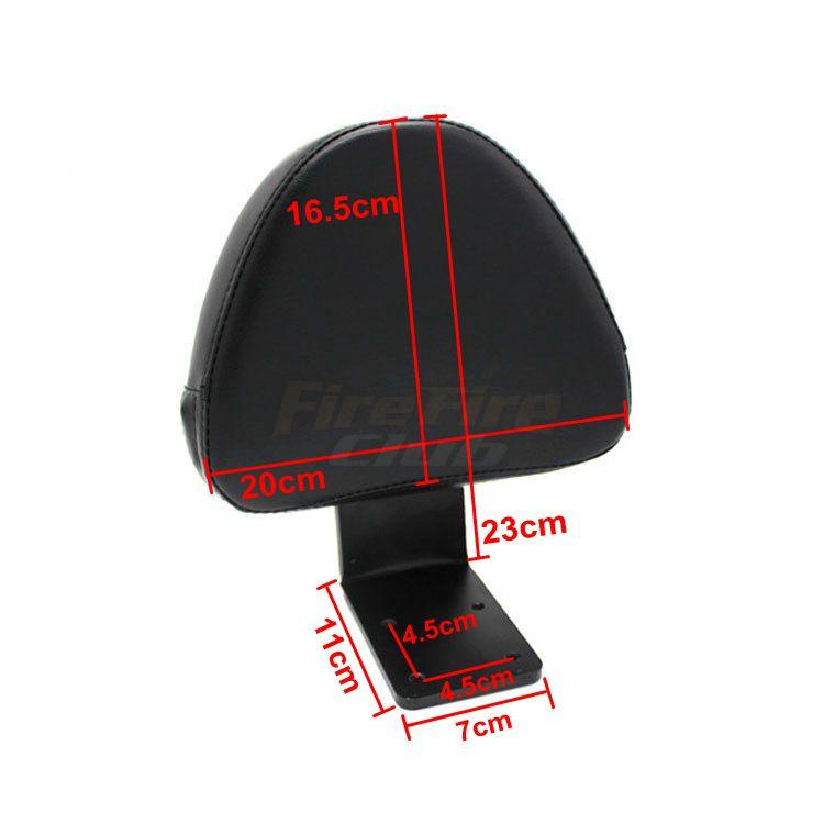 Rear Backrest Black Seat Sissy Bar Passenger Motorcycle Driver Backrest Pad For Victory High-Ball Vegas Kingpin 8 Ball Jackpot