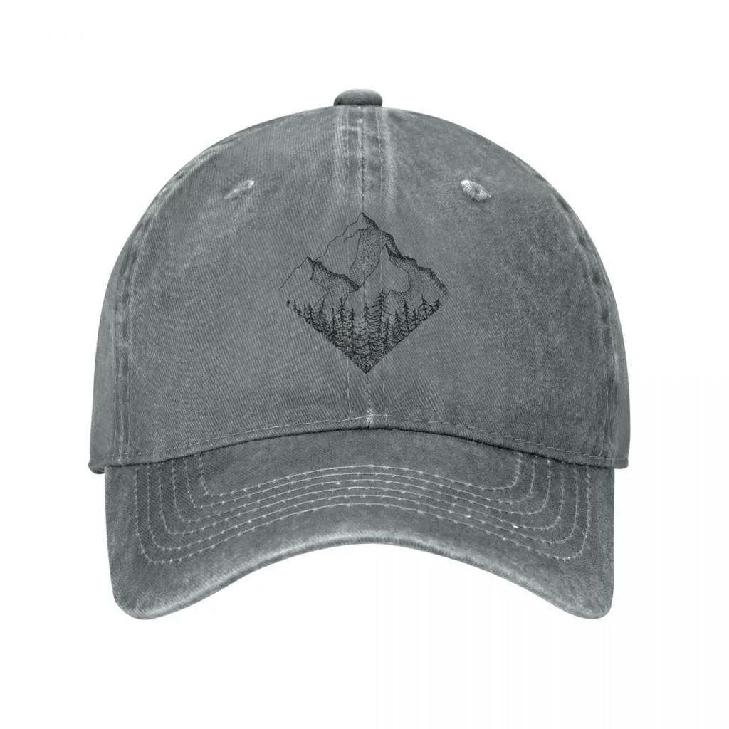 The Diamond Range Men Women Baseball Cap Hiking National Parks Distressed Cotton Caps Hat Vintage Outdoor Soft Sun Cap