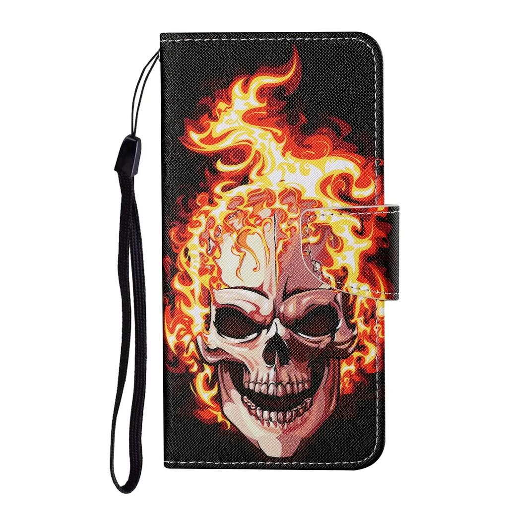 Leather Flip Phone Case For Samsung Galaxy A12 A22 A22S A32 A34 A52 A52S A54 5G Cat Butterfly Painted Wallet Card Holder Cover
