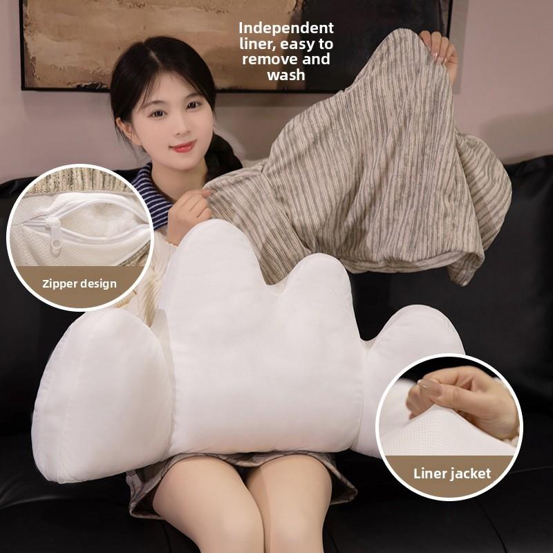 Creative Office Chair Backrest With Printed Design For Ergonomic Relief And Home Use