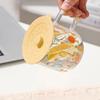 With Convex Handle Cup Lid Dustproof Mug Sealed Cap Silicone Glass Cup Cover Ceramic Cup