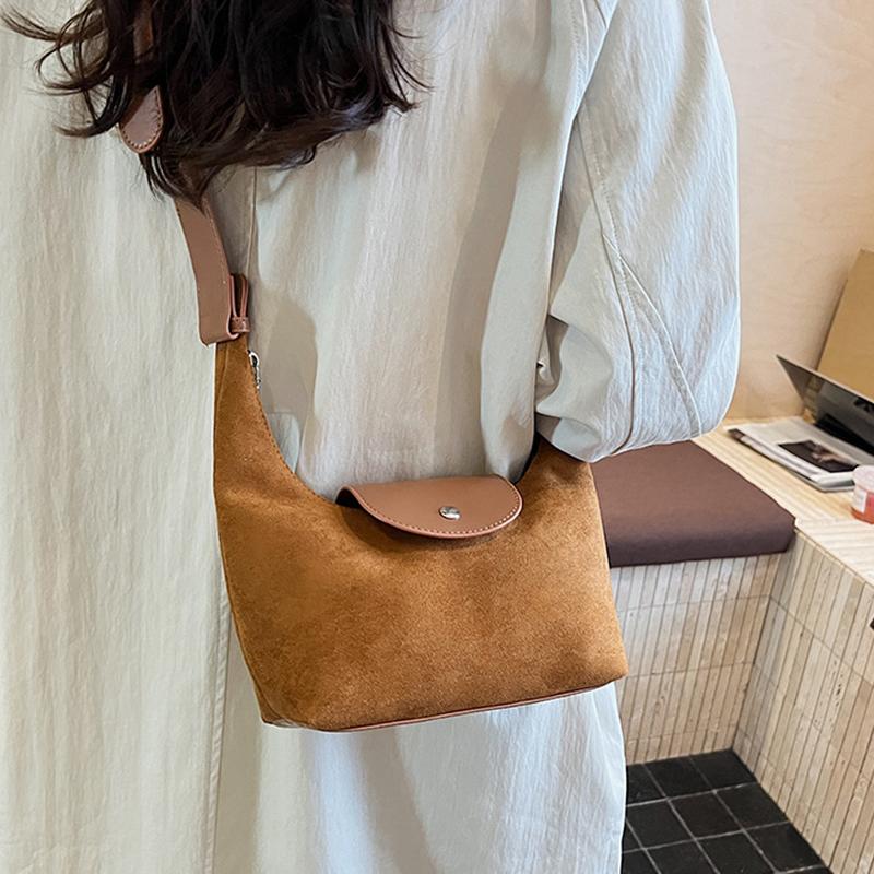 Yogodlns Fashion Women Nubuck PU Leather Handbags High Quality Ladies Small Shoulder Hobo Bags Casual Crossbody Bags for Daily Use