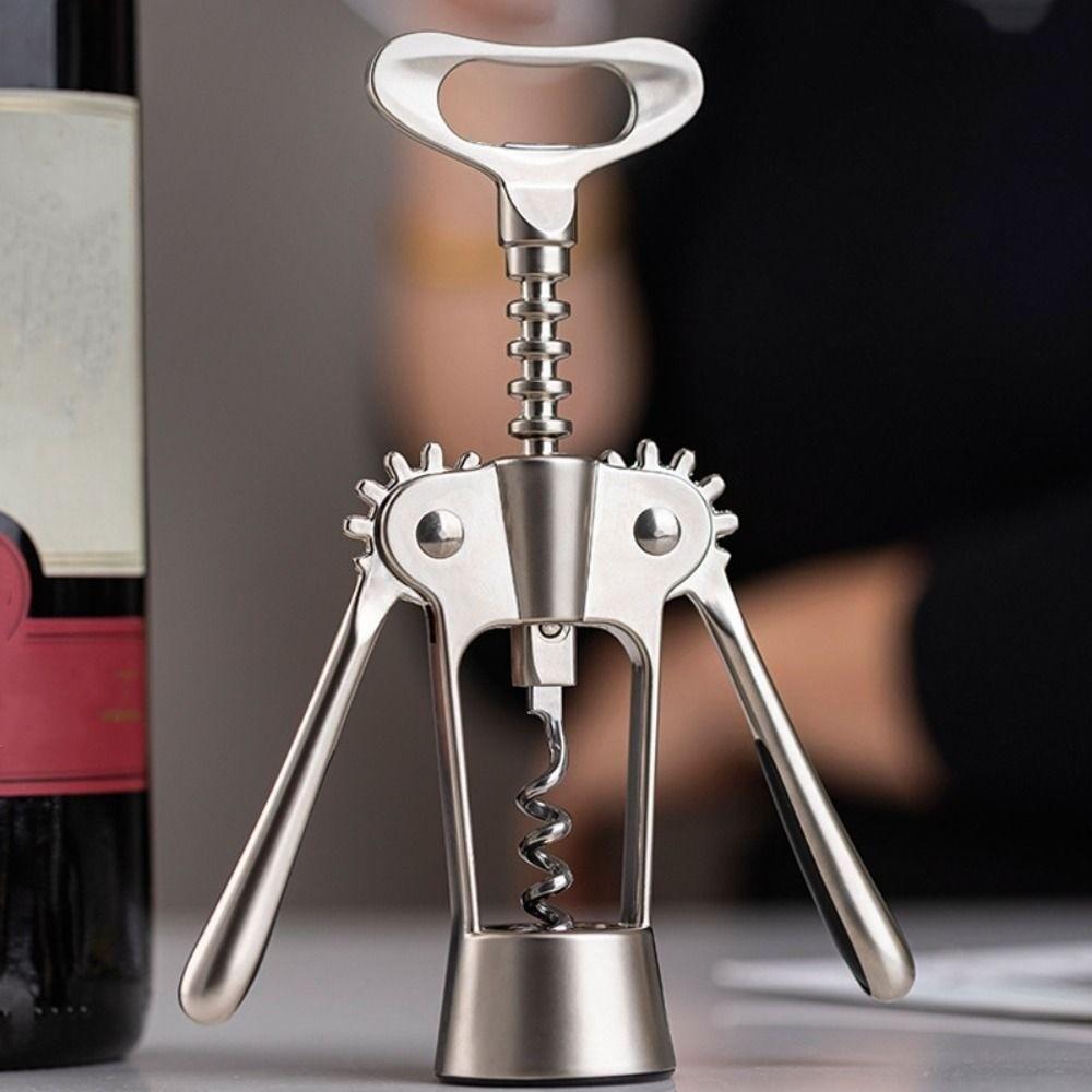 Zinc Zinc Zinc Alloy Wine Corkscrew Wing Design Wine Cork Remover Spiral Bottle Opener  Household