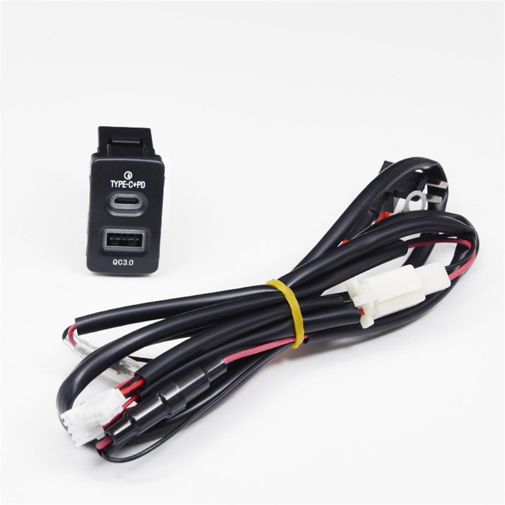Car Charger for Honda Old Model QC3.0+type-c