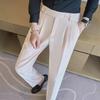 Erkek High-End Slim Fit Ütü Gerektirmeyen Siyah Pantolon - Günlük ve İş Trendi