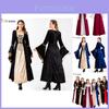 Luxurious Vintage Velvet Long Dress For Women Perfect For Halloween And Christmas Celebrations