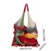 Large Capacity Hollow Out Weave Bag Fish Tote Bag Leisure Tassels Beach Handbag  Women