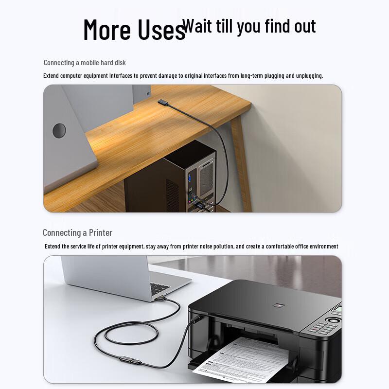 Shengwei UT-2020 USB-A to USB-A 3.0 Extension Cable
