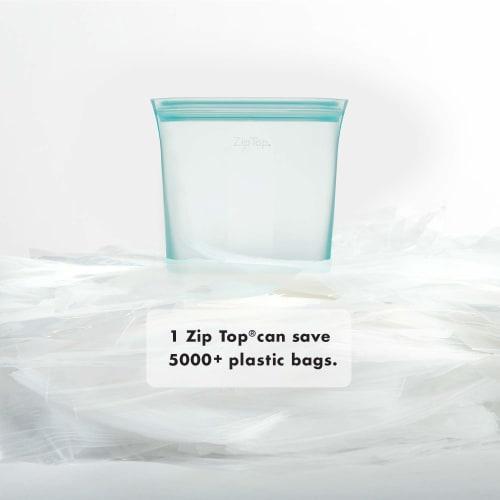 Zip Top Silicone Storage Bags, 710ml, for Sandwiches, Microwave, Freezer, and Dishwasher Safe, Made with Platinum Silicone, Non-Toxic, Frosted White