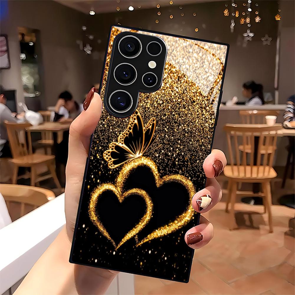 Etui na telefon z wzorem Miłość szklane etui na telefon do Samsung Galaxy S26 22 23 24 25 PLUS S21 22 23 24 25 ULTRA