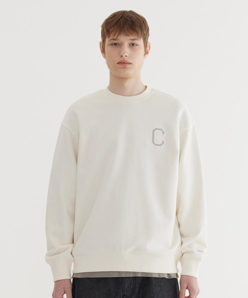 COVERNAT C Logo Sweatshirt Ivory