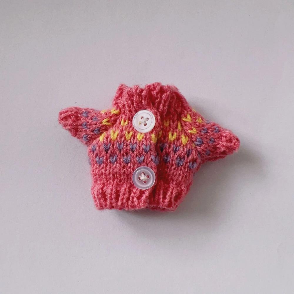 1 Stk. Heißverkauf 10cm Schulleiter Hundebekleidung Miniaturpullover für 1:8 Bjd Spielzeugpuppe Pullover Puppe Weihnachten Tragen Zubehör