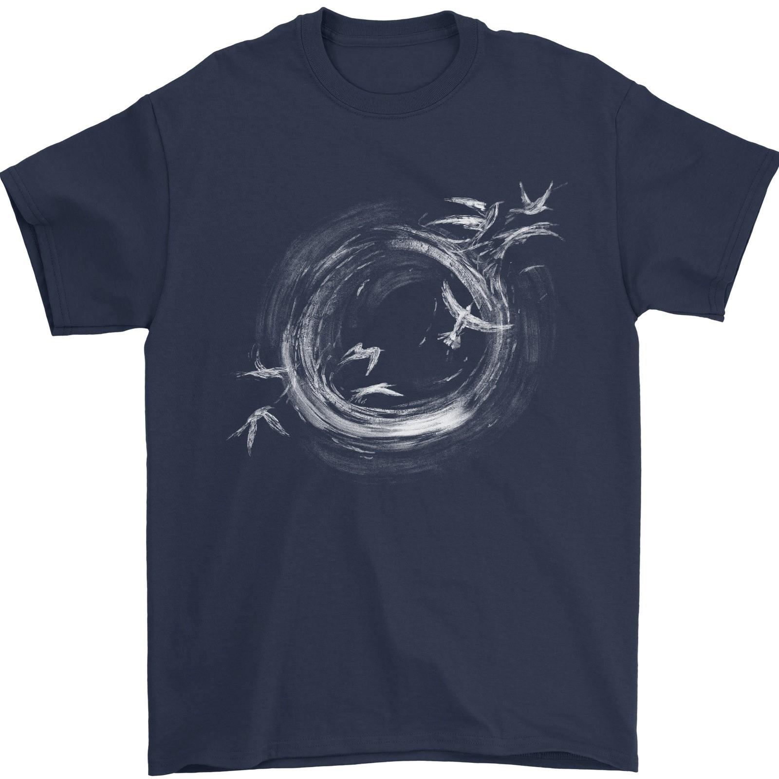 A Ring of Birds Birdwatching Birdwatcher Birding Mens T-Shirt 100% Cotton S
