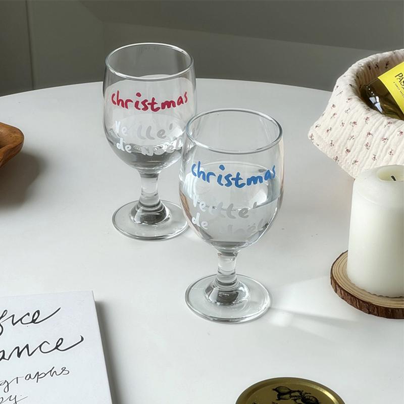 Exquisite Christmas Wine Glass - Glass Cup for Festive Holiday Drinks & Decor, Ideal for Gifting At Parties and Celebrations
