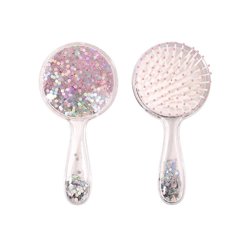 Meier New air cushion comb - round handle, glitter scalp massager hair brush