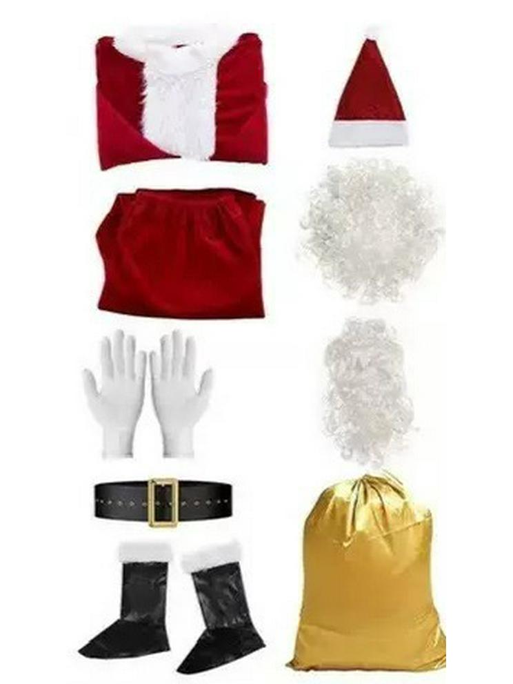 Weihnachtsmann Übergröße Extra Dickes Weihnachtskostüm - Klassischer Stil