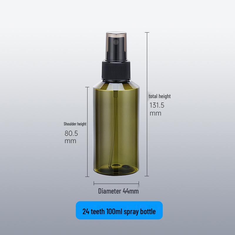 Amber Fine Mist Spray Bottle – 100/150ml PET Plastic for Cosmetics