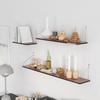 40 X 15cm Wall Mounted Floating Shelf Transparent Acrylic Bookshelf Display Rack for Living Room