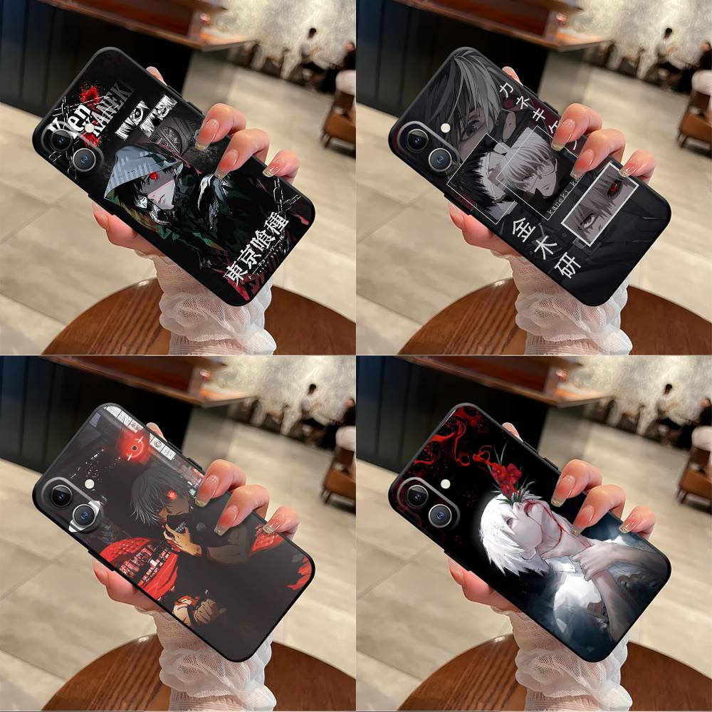 Tokyo Ghoul For iPhone 17 air 16 15 14 13 12 11 Pro Black Soft Cover Phone Case