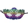 Lace Adult Costume Mask With Gold Silver Embroidery For Costume Party And Holiday Celebrations