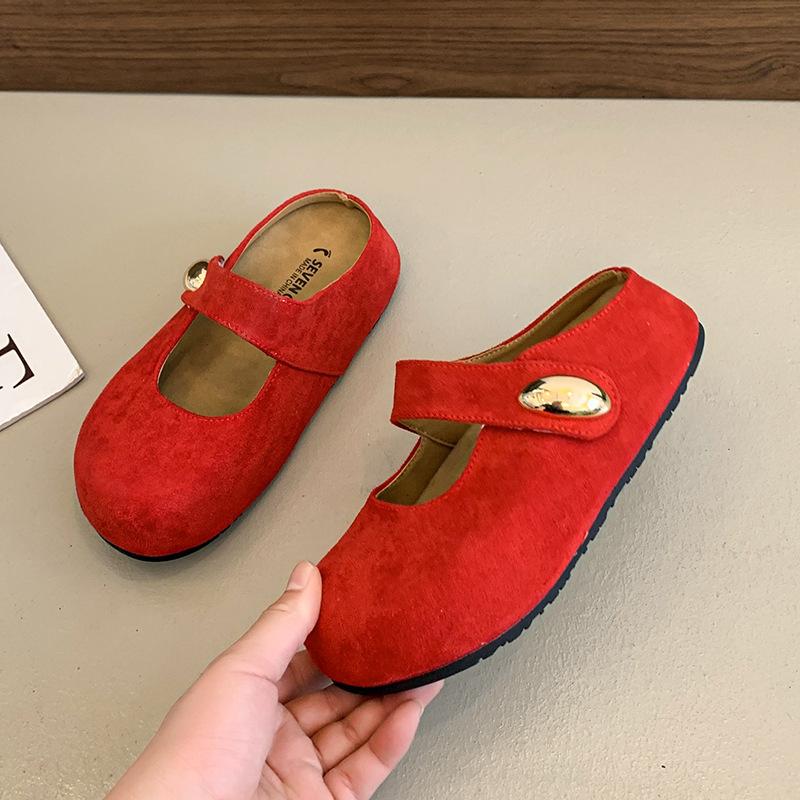Niche retro baotou wearing half slippers women's spring and summer temperament with skirts Mary Jane